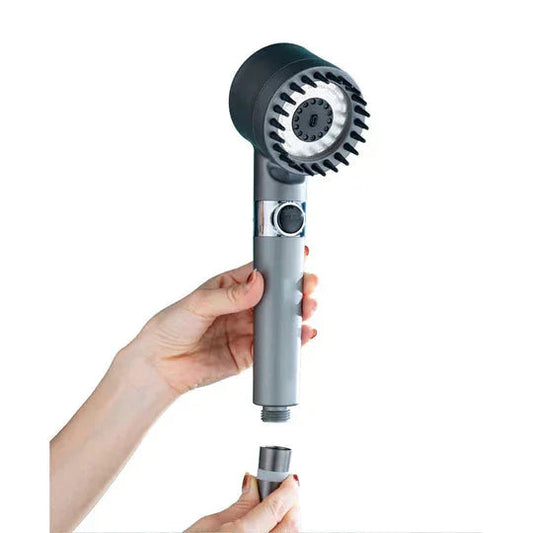 Filtered Massage Showerhead with Replaceable Lime Filter, 3 Jet Settings and Universal Connection
