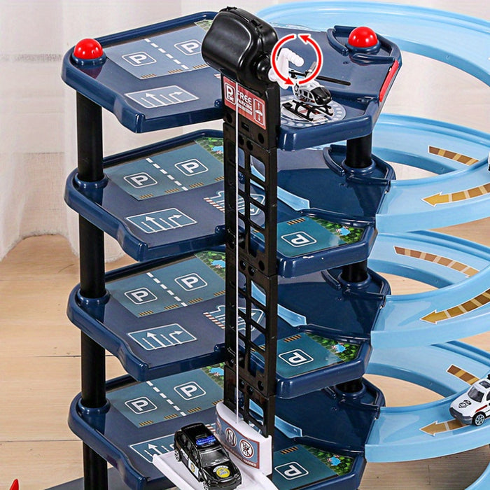 FirePark Multi-Level Fire Station Playset with Trucks and Accessories