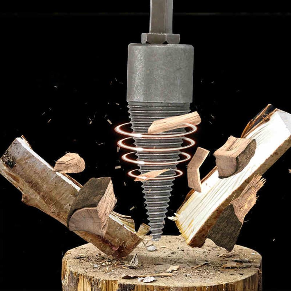 Firewood Drill Bit Wood Splitter with Universal Shank Set