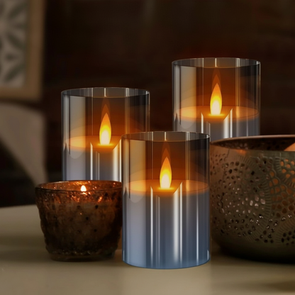 Flameless LED Candles Warm White Decorative Set With Remote Timer