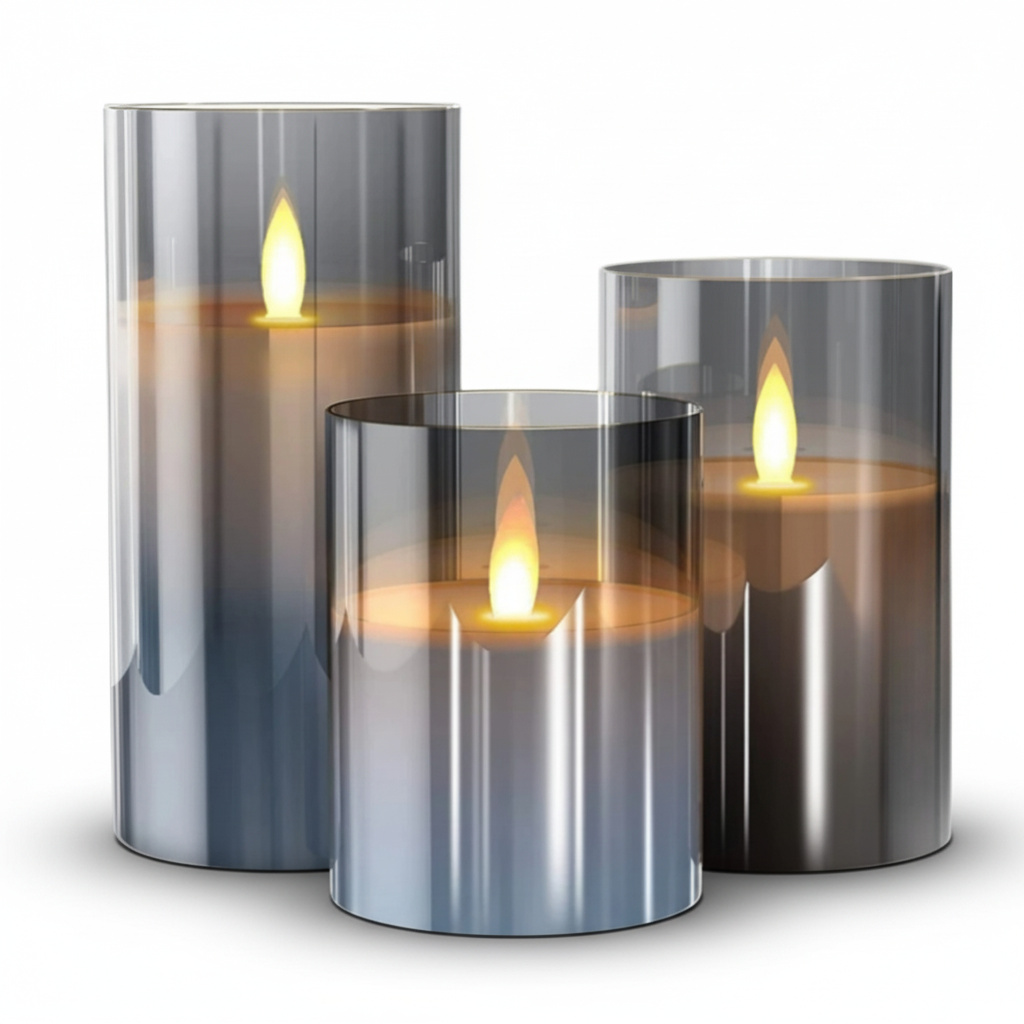 Flameless LED Candles Warm White Decorative Set With Remote Timer