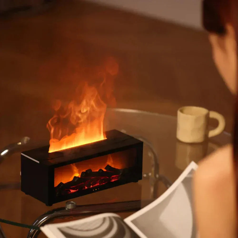 Flamora Fireplace Humidifier LED Flame Mood Lamp