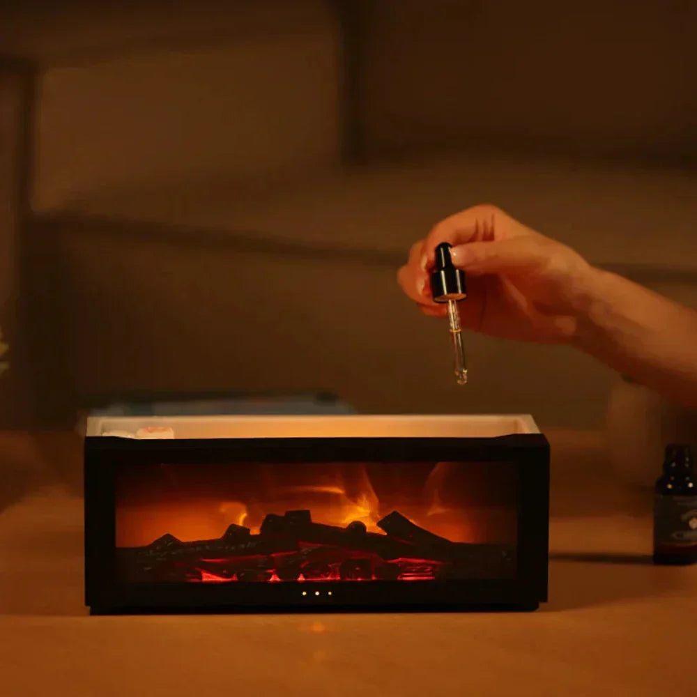 Flamora Fireplace Humidifier LED Flame Mood Lamp