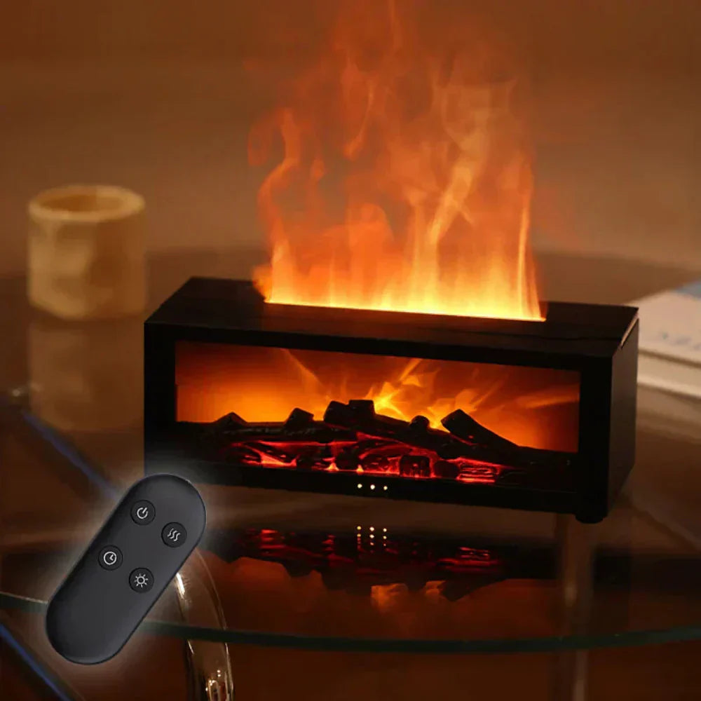 Flamora Fireplace Humidifier LED Flame Mood Lamp