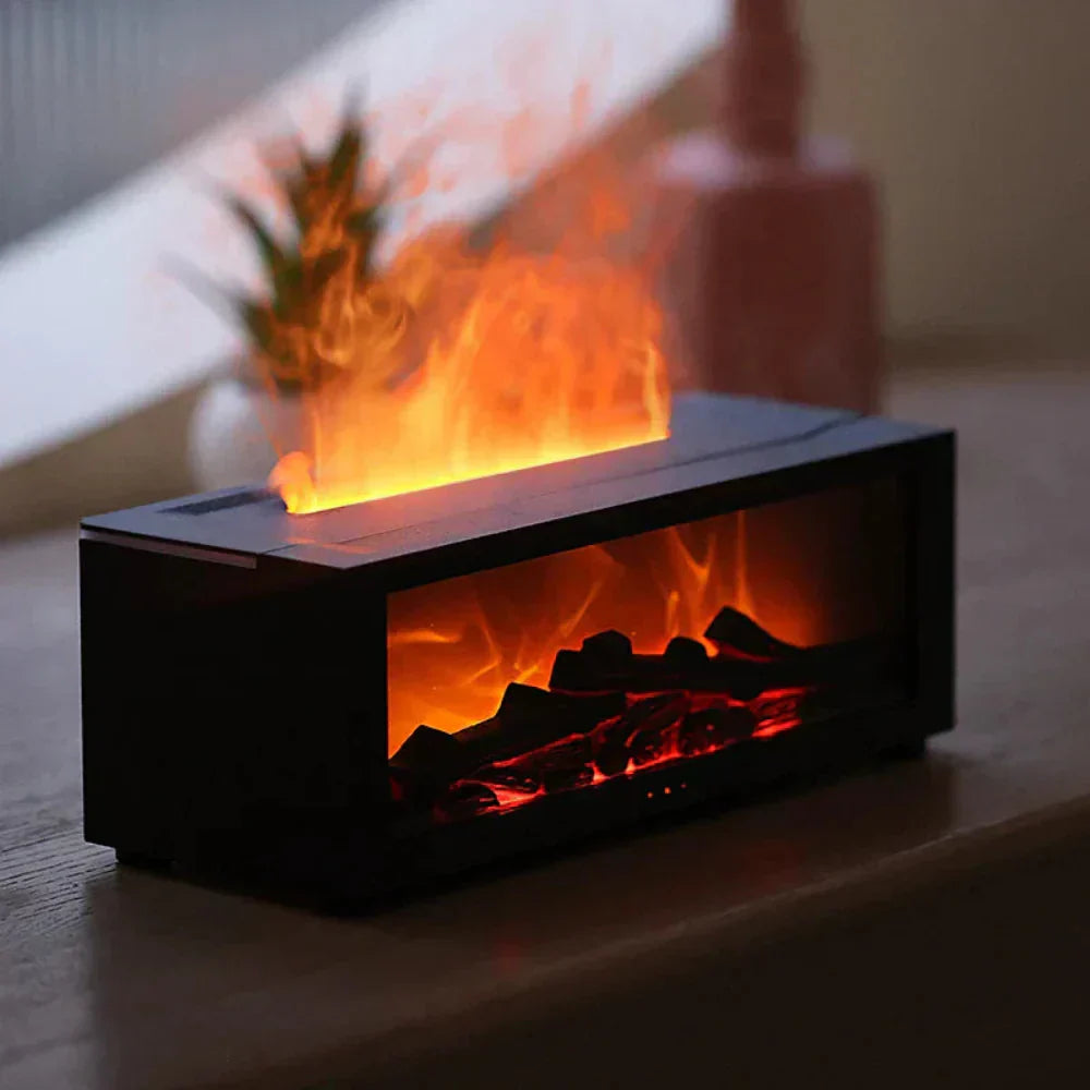 Flamora Fireplace Humidifier LED Flame Mood Lamp