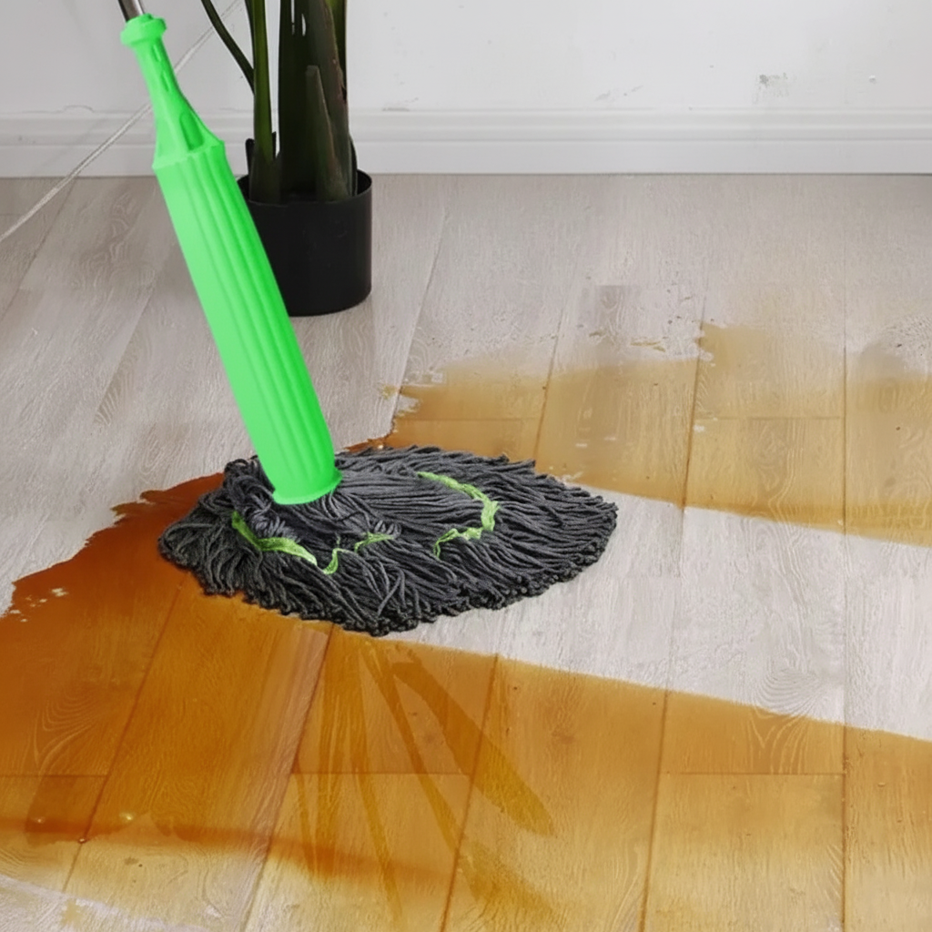 Flacher Boden-Sprühmopp für Nass- und Trockenreinigung mit schnell trocknendem Mikrofaserpad