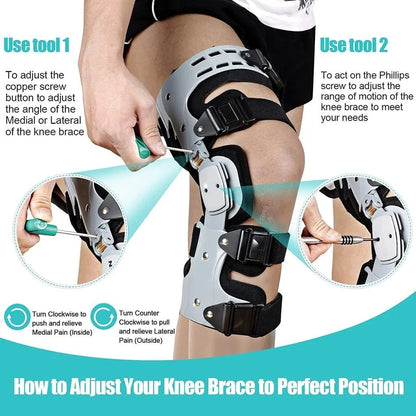FlexiKnee Adjustable Knee Brace Support for Stability and Comfort