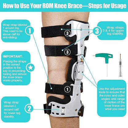 FlexiKnee Adjustable Knee Brace Support for Stability and Comfort
