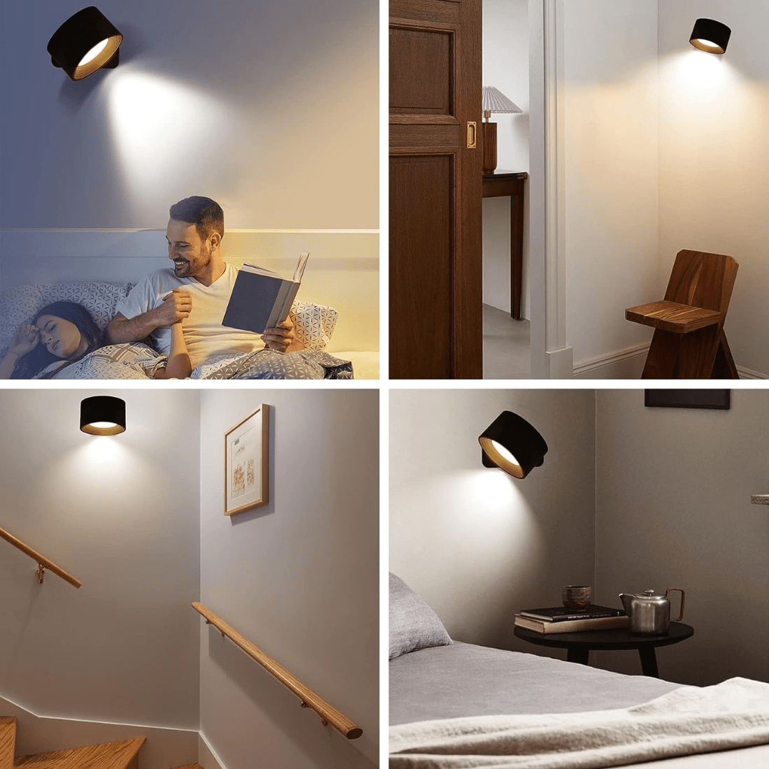 FlexiLamp Wireless Rechargeable 360 LED Wall Light