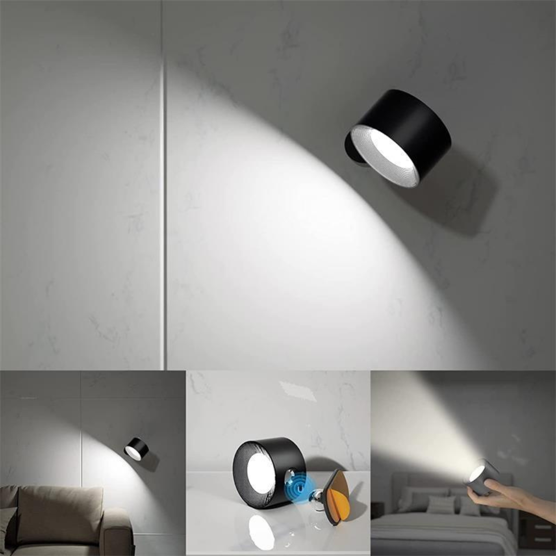 FlexiLamp Wireless Rechargeable 360 LED Wall Light