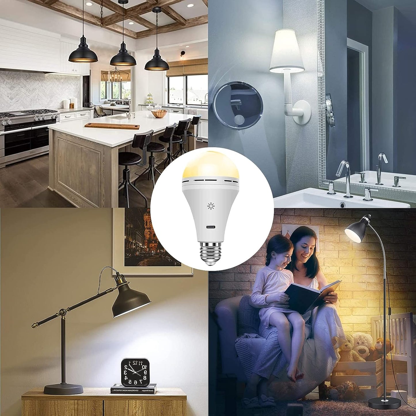 FlexiLight Rechargeable LED Table Lamp with Dimmable Wireless Design
