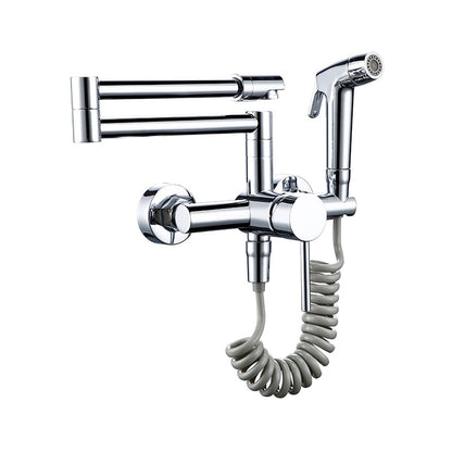Flexible Kitchen Tap with Pull Out Spray Stainless Steel