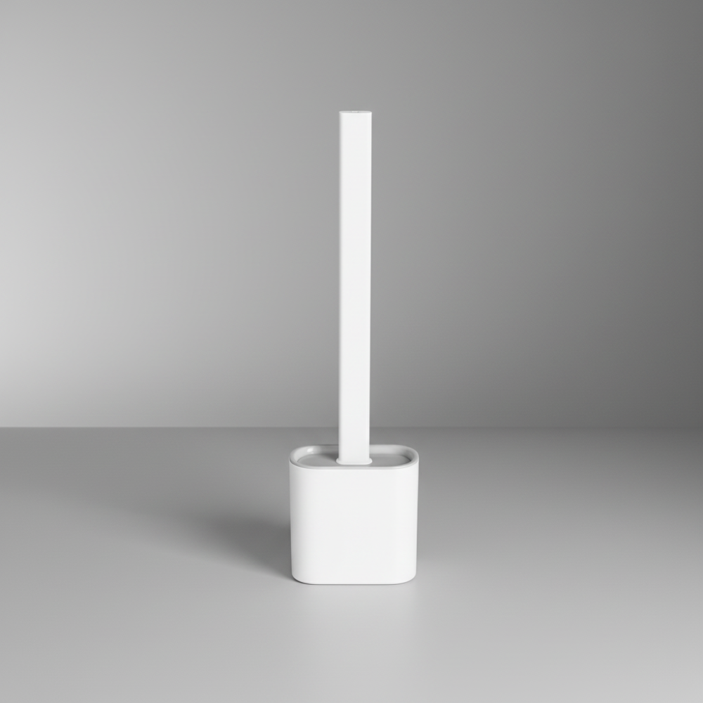 Scopino per WC flessibile in silicone con supporto da parete detergente igienico per il bagno