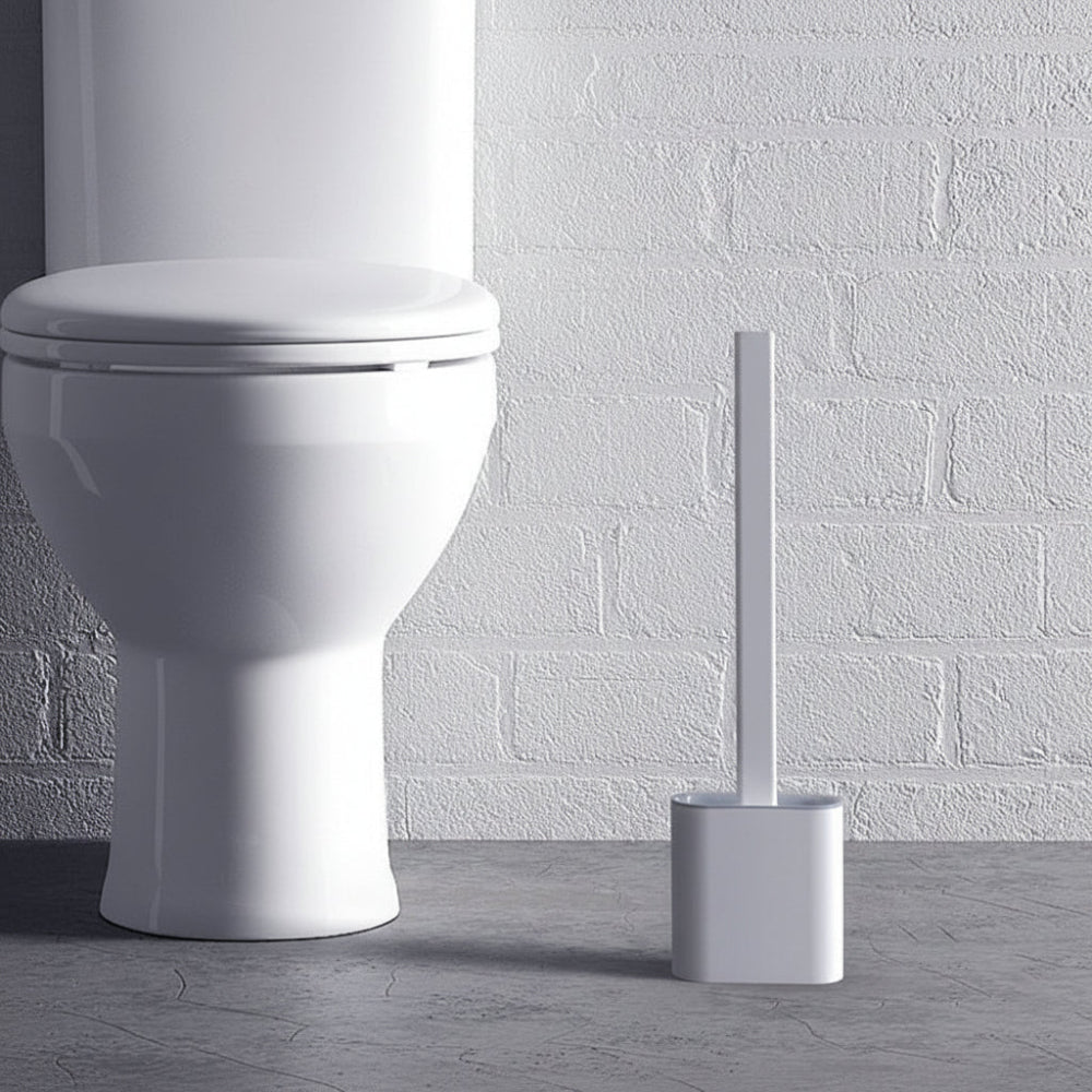 Scopino per WC flessibile in silicone con supporto da parete detergente igienico per il bagno