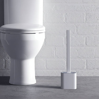 Scopino per WC flessibile in silicone con supporto da parete detergente igienico per il bagno