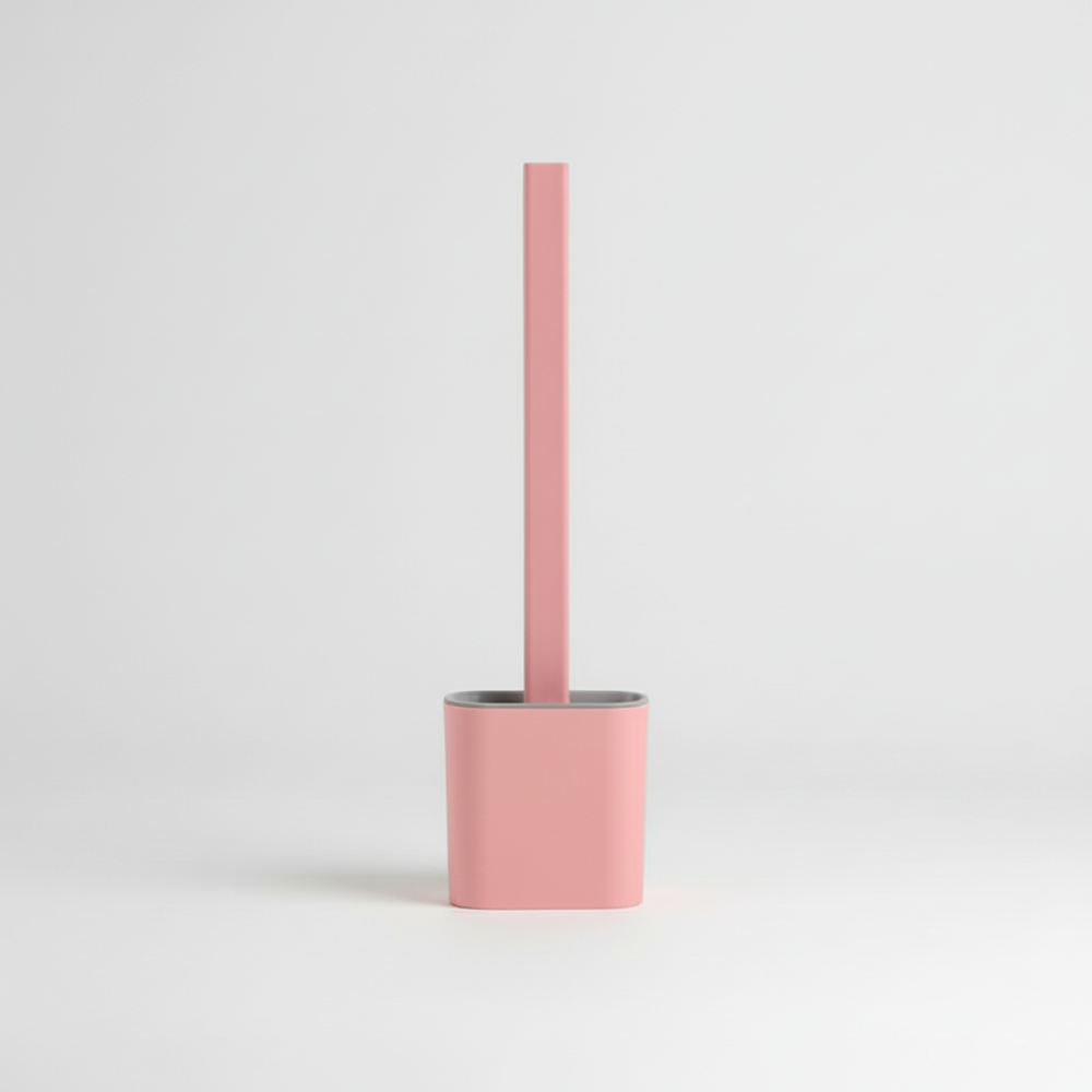 Scopino per WC flessibile in silicone con supporto da parete detergente igienico per il bagno