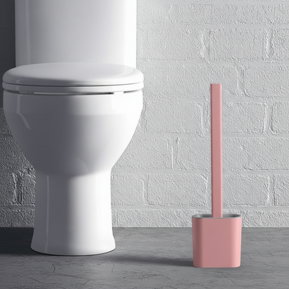 Scopino per WC flessibile in silicone con supporto da parete detergente igienico per il bagno