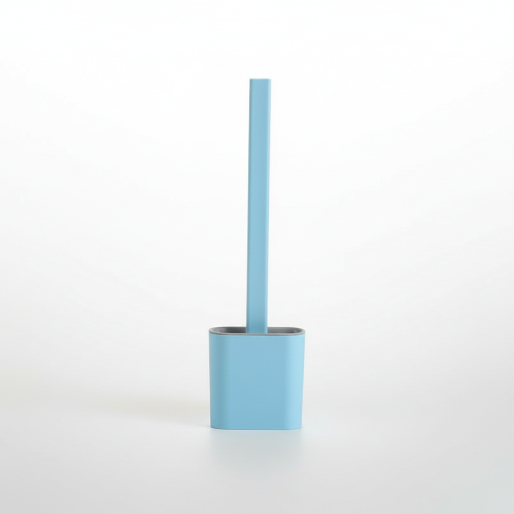Scopino per WC flessibile in silicone con supporto da parete detergente igienico per il bagno