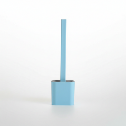 Scopino per WC flessibile in silicone con supporto da parete detergente igienico per il bagno