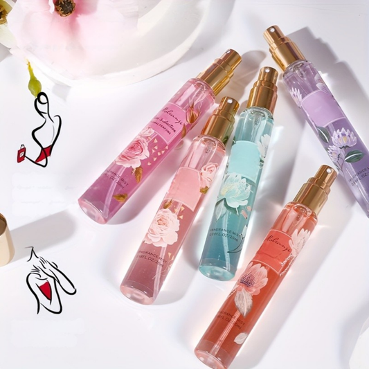 Set regalo di profumi floreali spray da viaggio