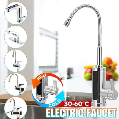 FlowHeat Instant Hot Water Kitchen Tap with Temperature Display