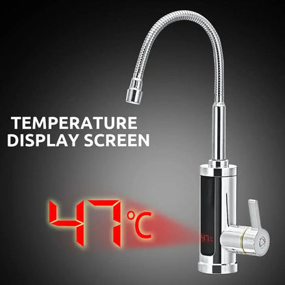 FlowHeat Instant Hot Water Kitchen Tap with Temperature Display
