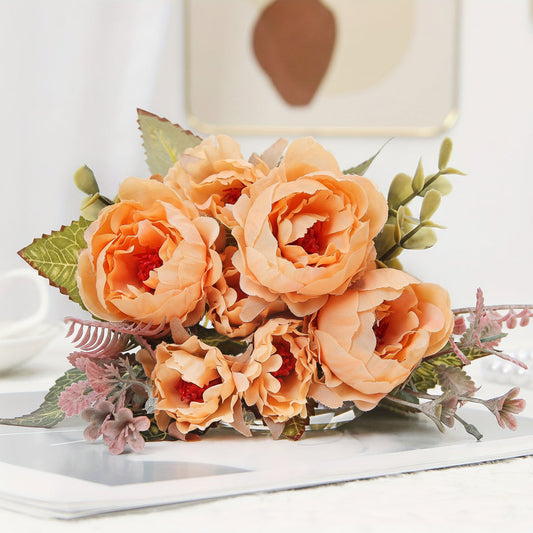 Bouquet di peonie artificiali, regalo per la Festa della Mamma e decorazione per la casa