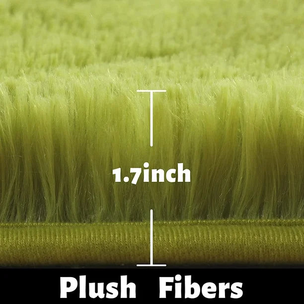 FluffyMat Ultra Soft Plush Round Rug for Bedroom and Living Room