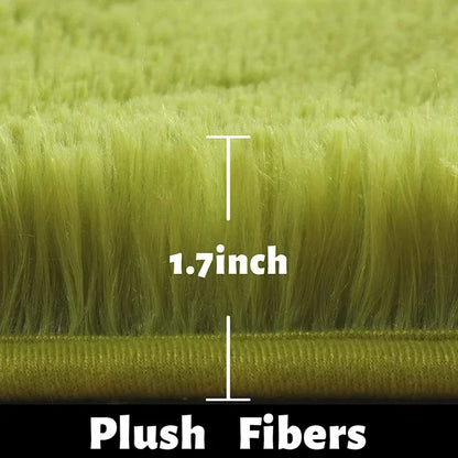 FluffyMat Ultra Soft Plush Round Rug for Bedroom and Living Room