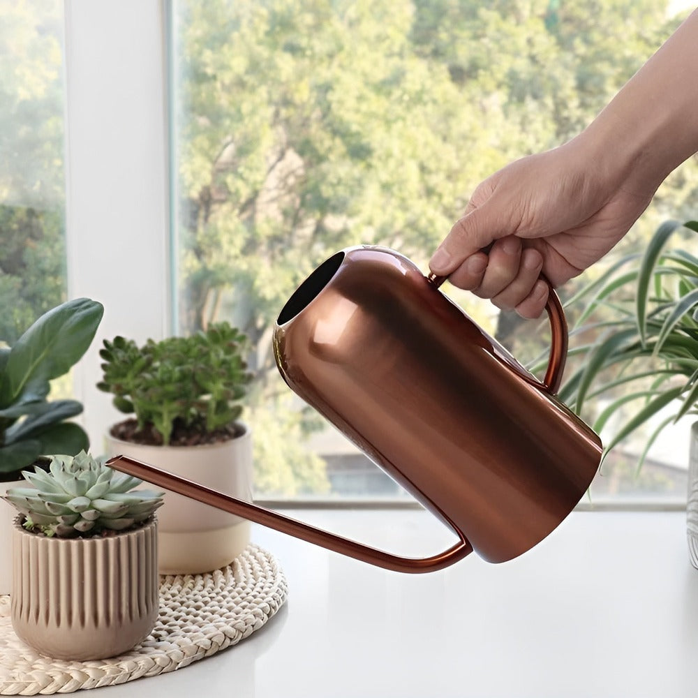 Fluora Stainless Steel Watering Can Long Spout 1.5L