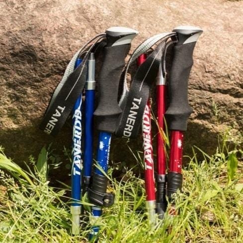 Foldable Adjustable Trekking Poles with Aluminium Construction
