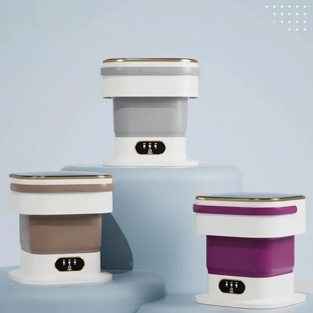 Lavadora mini portátil plegable para pequeñas cargas de ropa