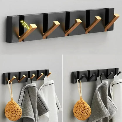 Foldable Stainless Steel Wall Hook for Space-Saving Storage