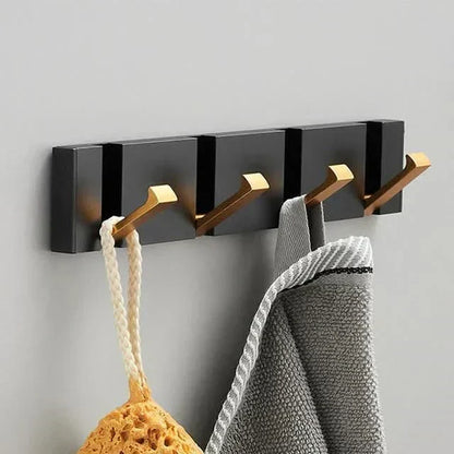 Foldable Stainless Steel Wall Hook for Space-Saving Storage