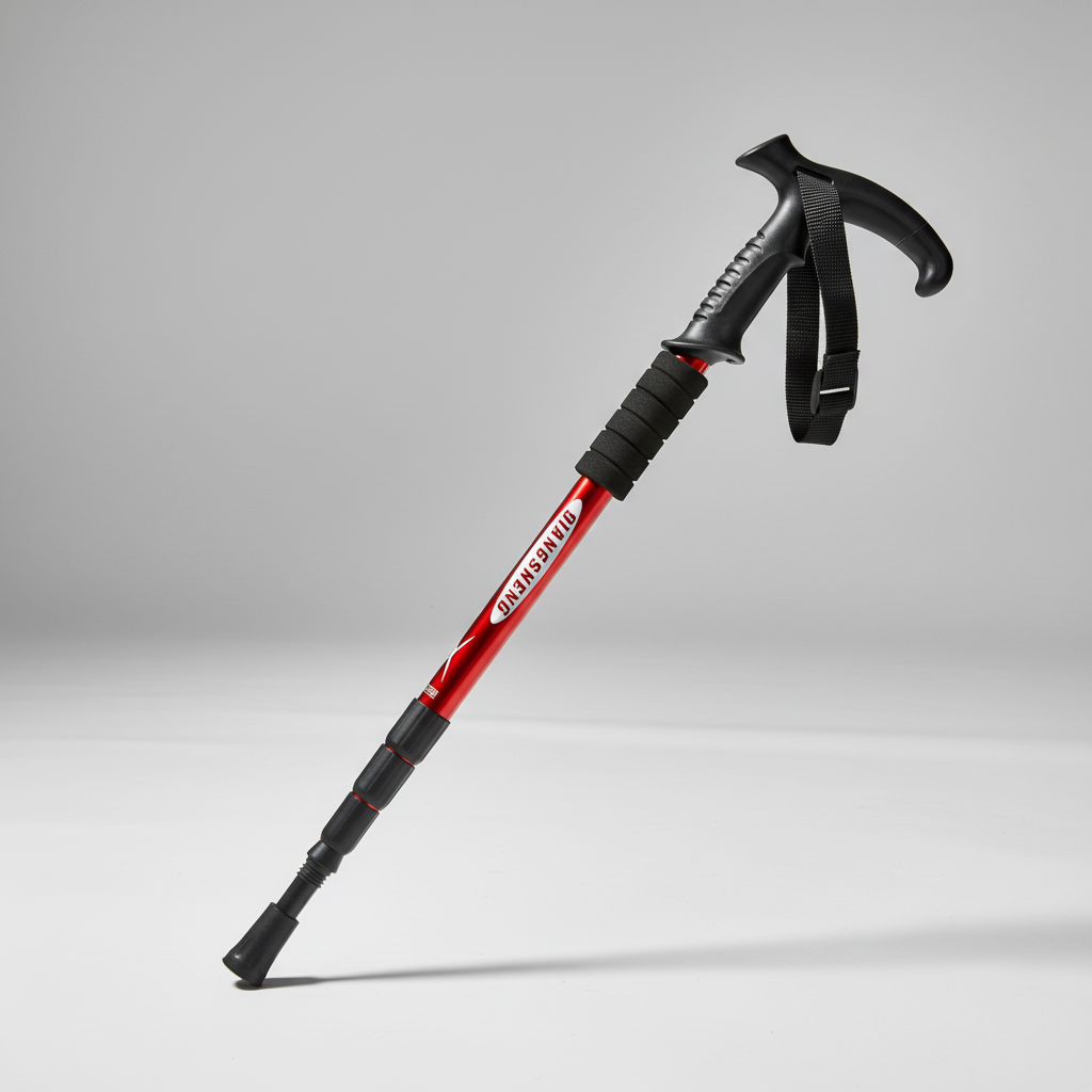 Foldable Telescopic Trekking Pole with Ergonomic Handle