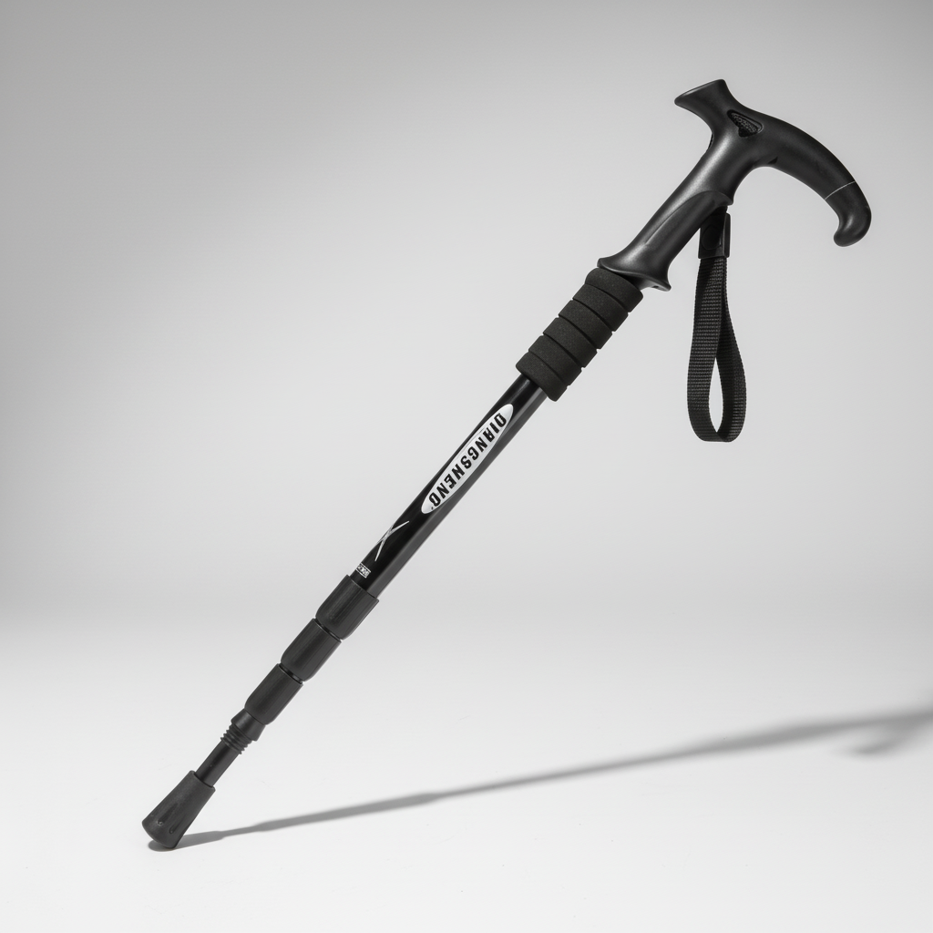Foldable Telescopic Trekking Pole with Ergonomic Handle