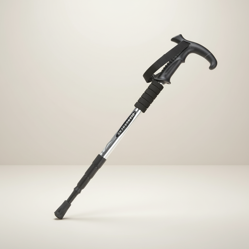 Foldable Telescopic Trekking Pole with Ergonomic Handle