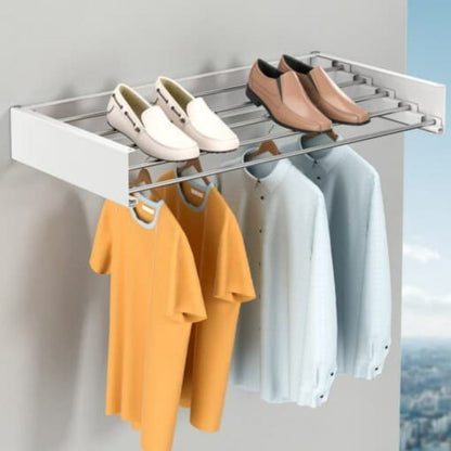 Foldable Wall Mounted Drying Rack Space Saving Laundry Rack