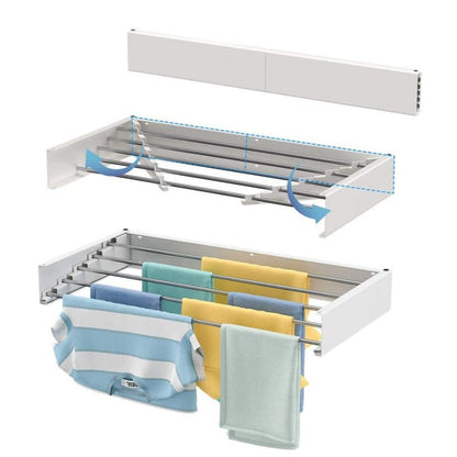Foldable Wall Mounted Drying Rack Space Saving Laundry Rack