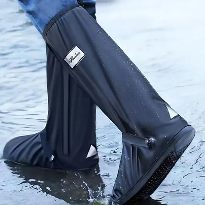 Foldable Waterproof Non-Slip Shoe Covers with Zipper