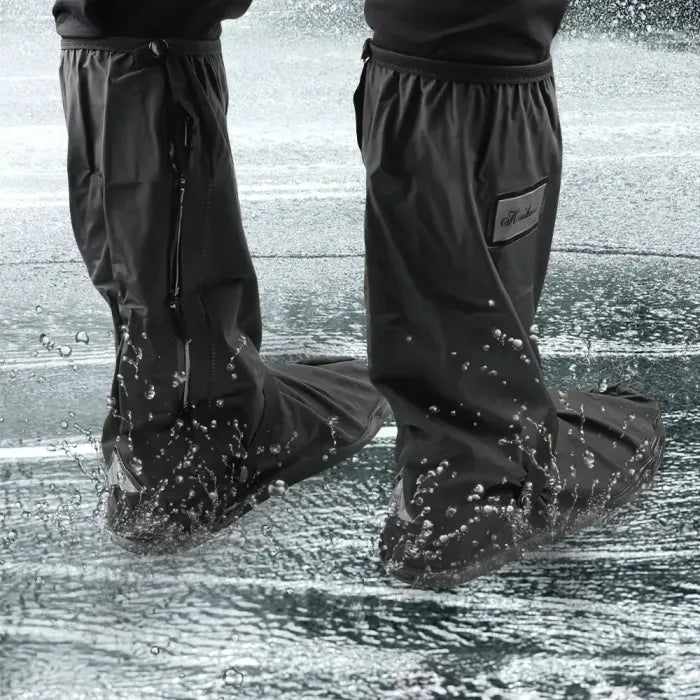 Foldable Waterproof Non-Slip Shoe Covers with Zipper