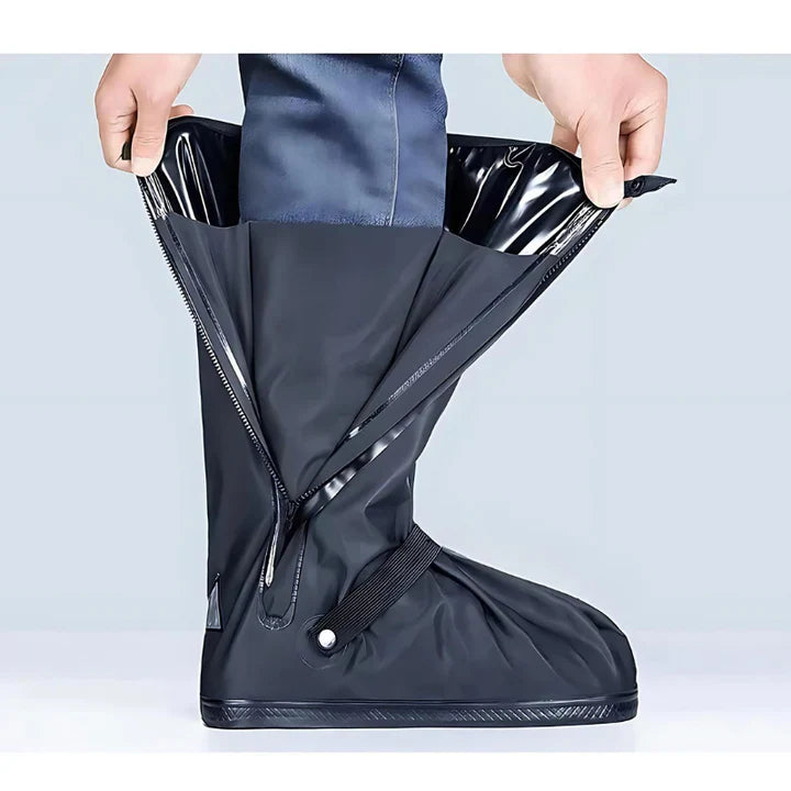 Foldable Waterproof Non-Slip Shoe Covers with Zipper