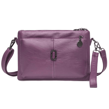 Fosh Women’s Leather Shoulder Bag – Compact Elegant Everyday Handbag