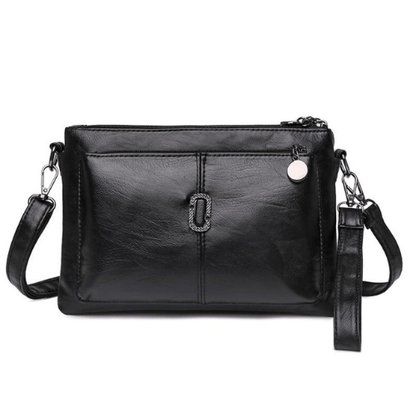 Fosh Women’s Leather Shoulder Bag – Compact Elegant Everyday Handbag