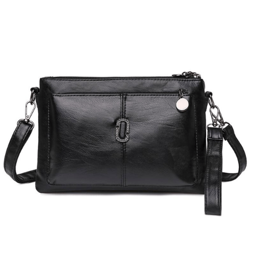 Fosh Women’s Leather Shoulder Bag – Compact Elegant Everyday Handbag