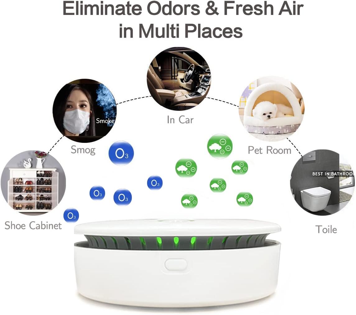 FreshAir Portable Ozone Odour Eliminator Compact Air Purifier
