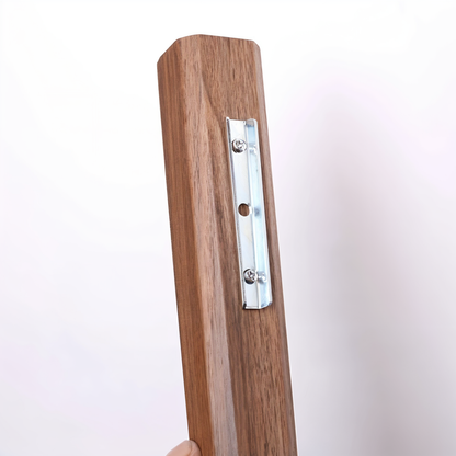 FreshFloret Wall Mounted Wooden Vase Solid Beech and Walnut Flower Display