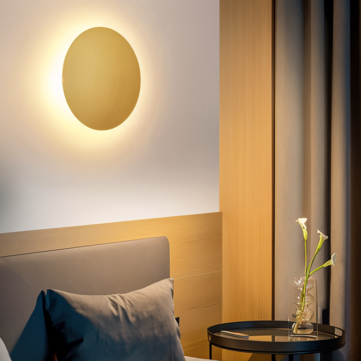 FullHalo Round LED Wall Light Modern Minimalist Ambient Lamp