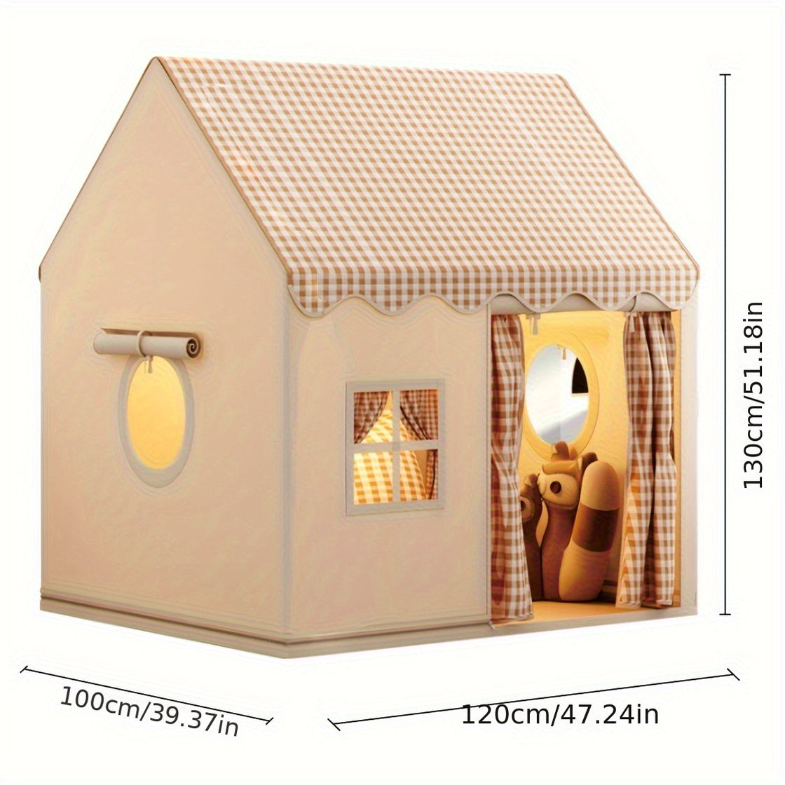 FunHouse Kids Indoor Playhouse Safe Colorful Play Tent for Imaginative Play