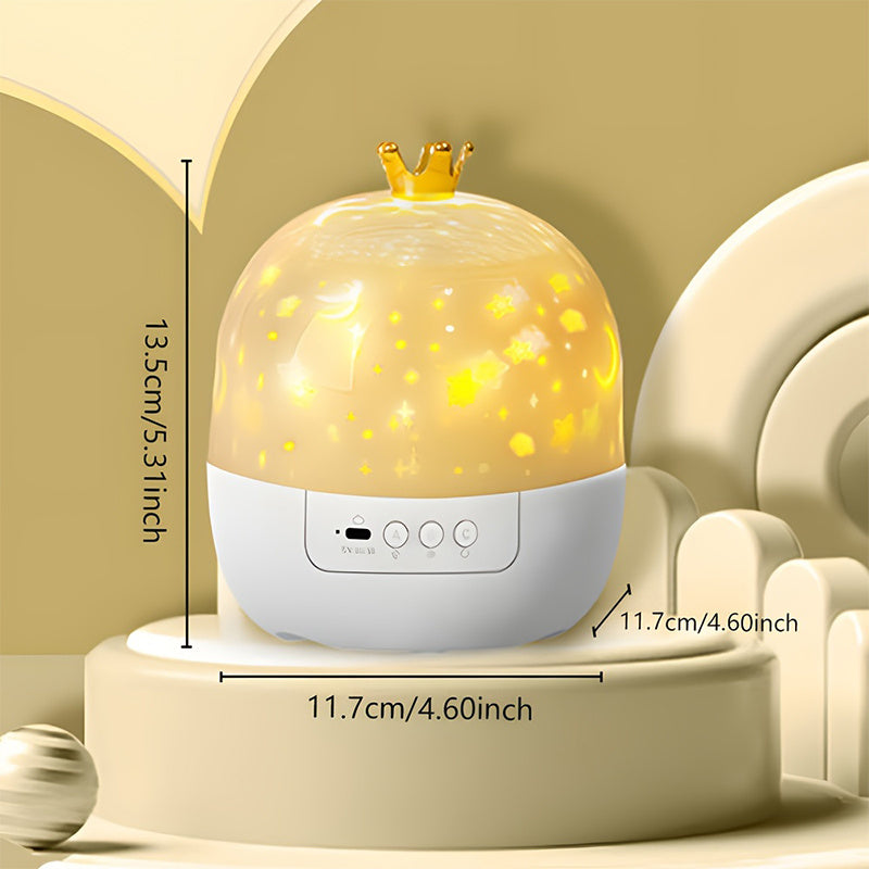 Galaxy Projector Night Light with Rotating Star Patterns